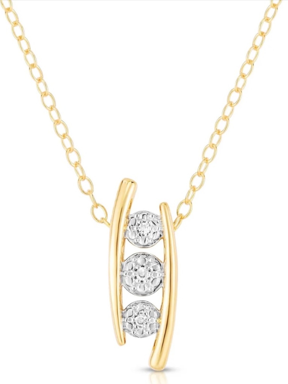 DIAMOND LADDER PENDANT Necklace